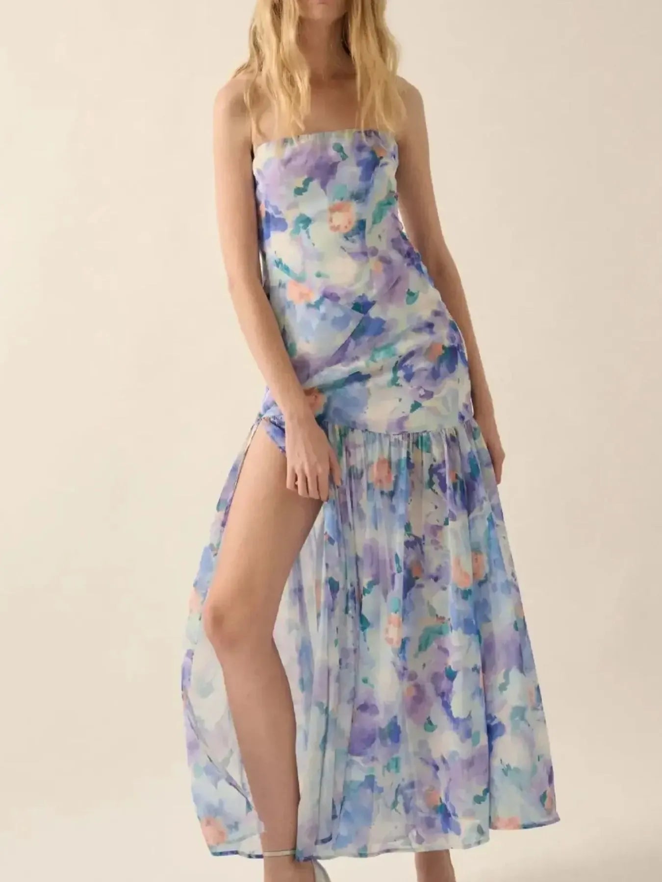 Margot Floral Maxi Dress Burnt Coral 6