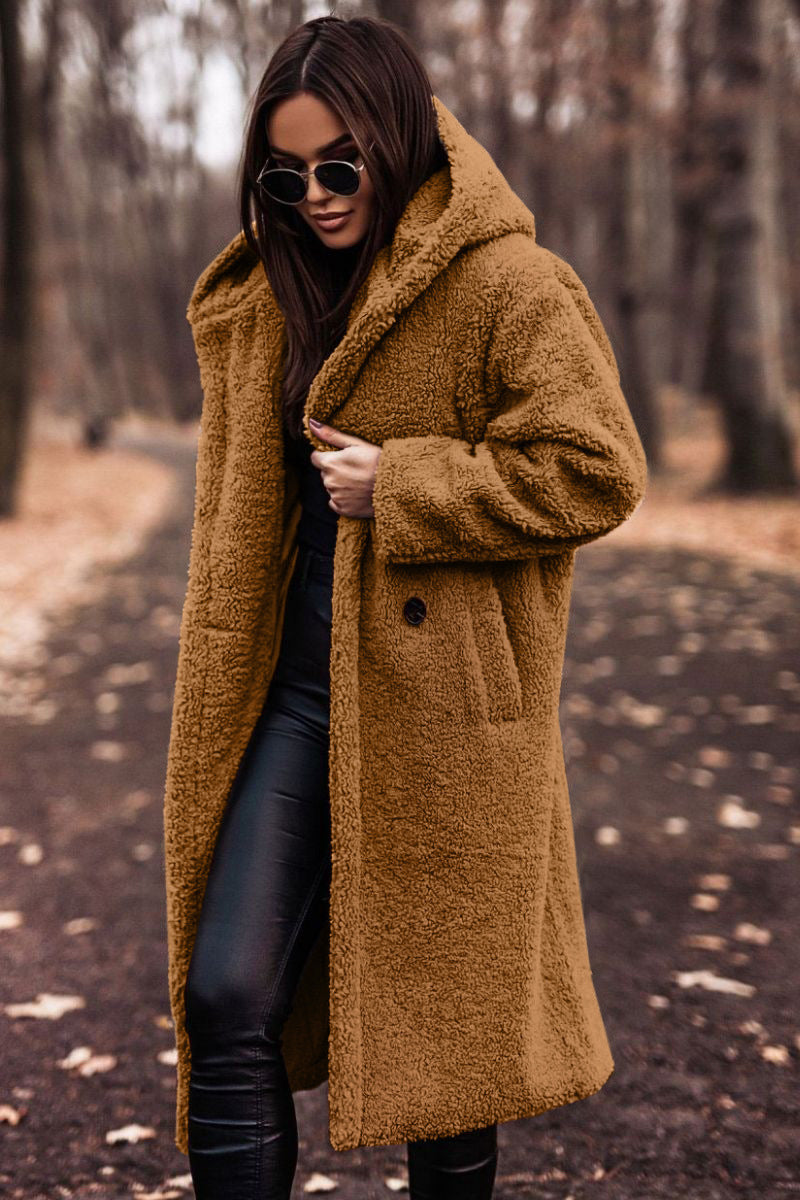 Margot Faux Fleece Jacket Golden camel 6