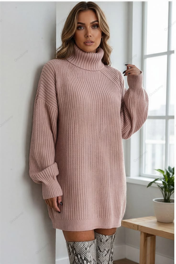 Valentina Knit Sweater with Half-Turtleneck Multi 1