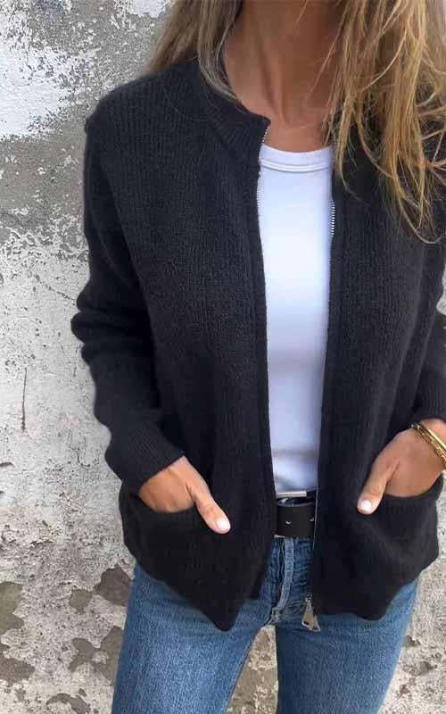 Margot Knit Cardigan Jacket Blue 7