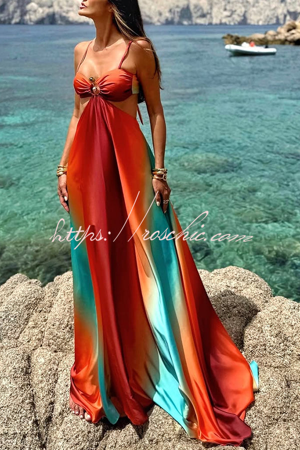 Aurora Printed Cutout Maxi Dress up Vacation Maxi Dress 5