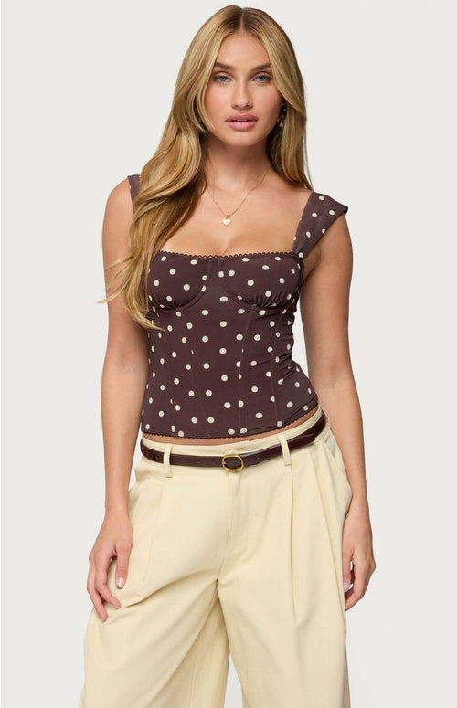 Marcella Mesh Corset Dress Cream 1