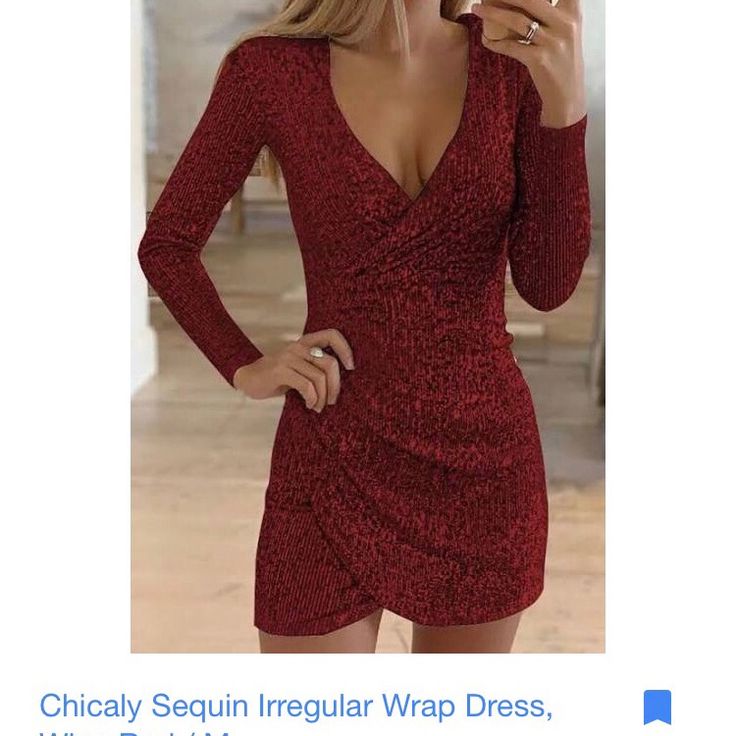 Rosette Sequin Party Dress Red 1