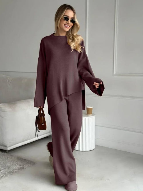 Margot Knit Sweater & Wide Leg Pants Set Multi 1