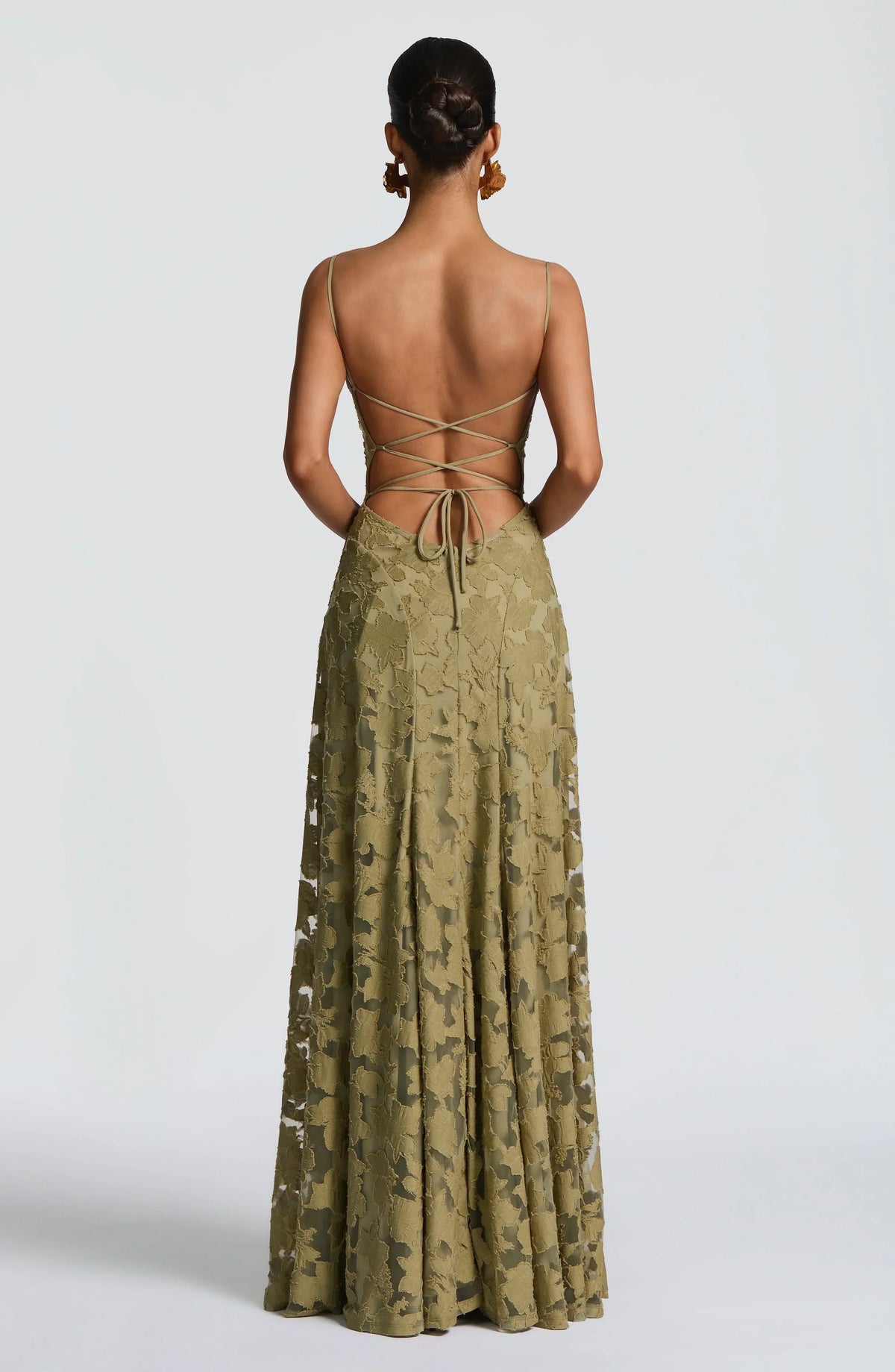 Calliope Flowing Maxi Dress Cherry paint 10
