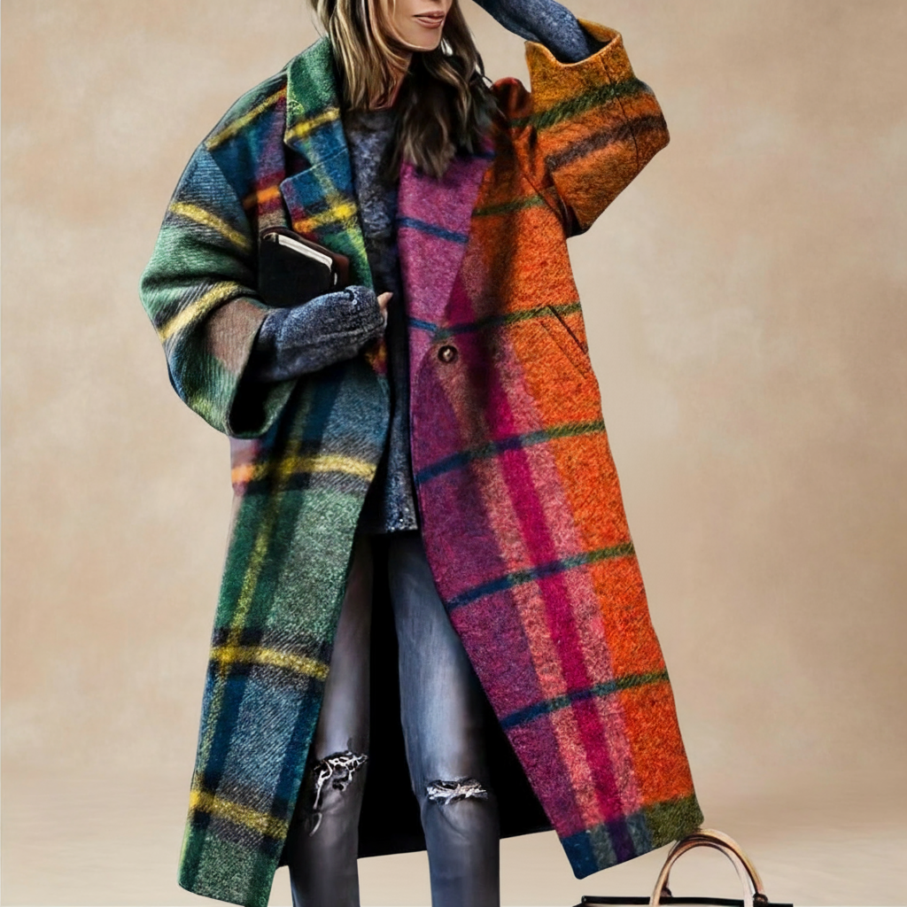 Kiara Oversized Coat Multi 1