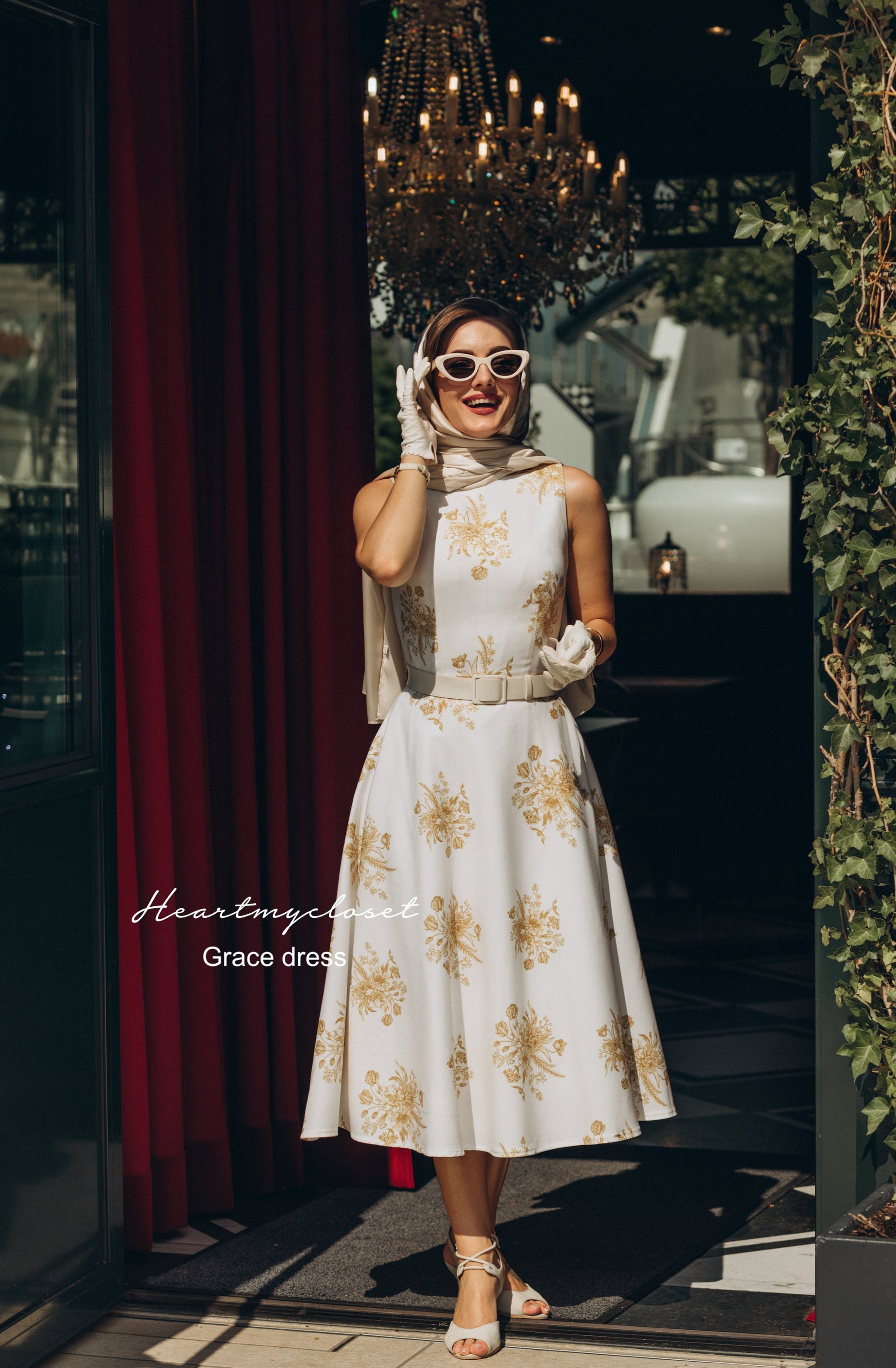 Audrey Vintage-Inspired Midi Dress 8