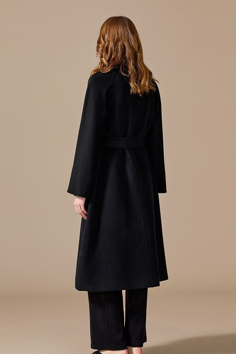 Margot Cashmere Wrap Coat Camel 8