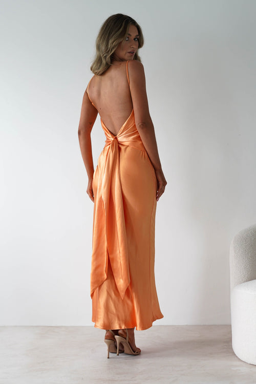 Hermie Silky Satin Maxi Dress 1