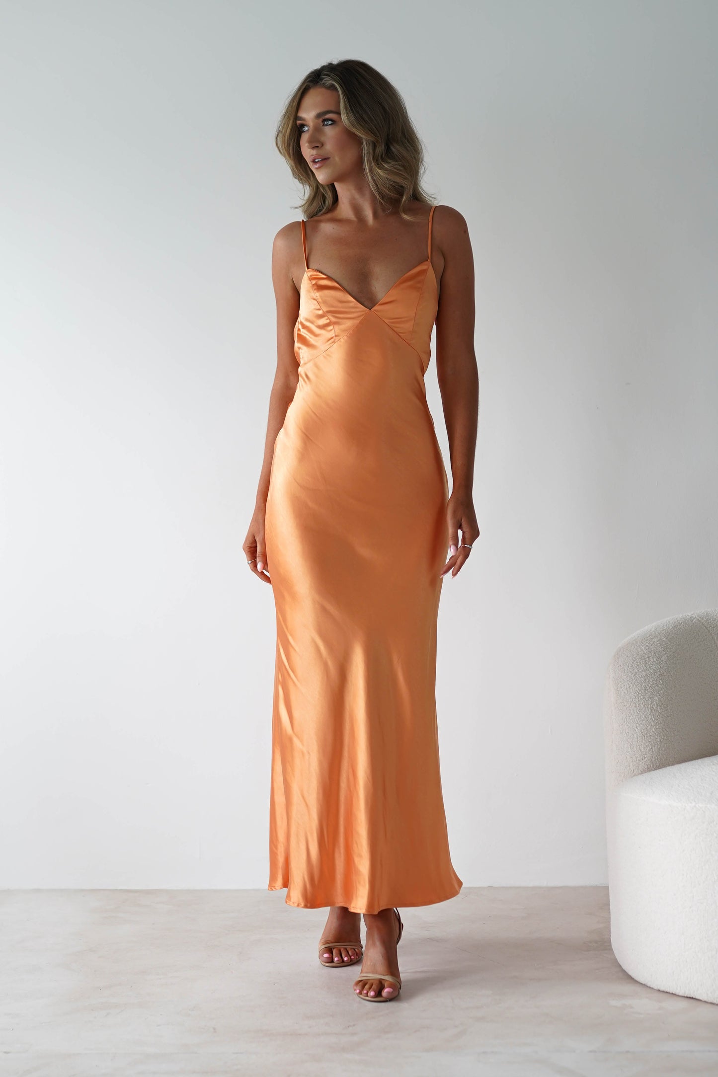 Hermie Silky Satin Maxi Dress 3
