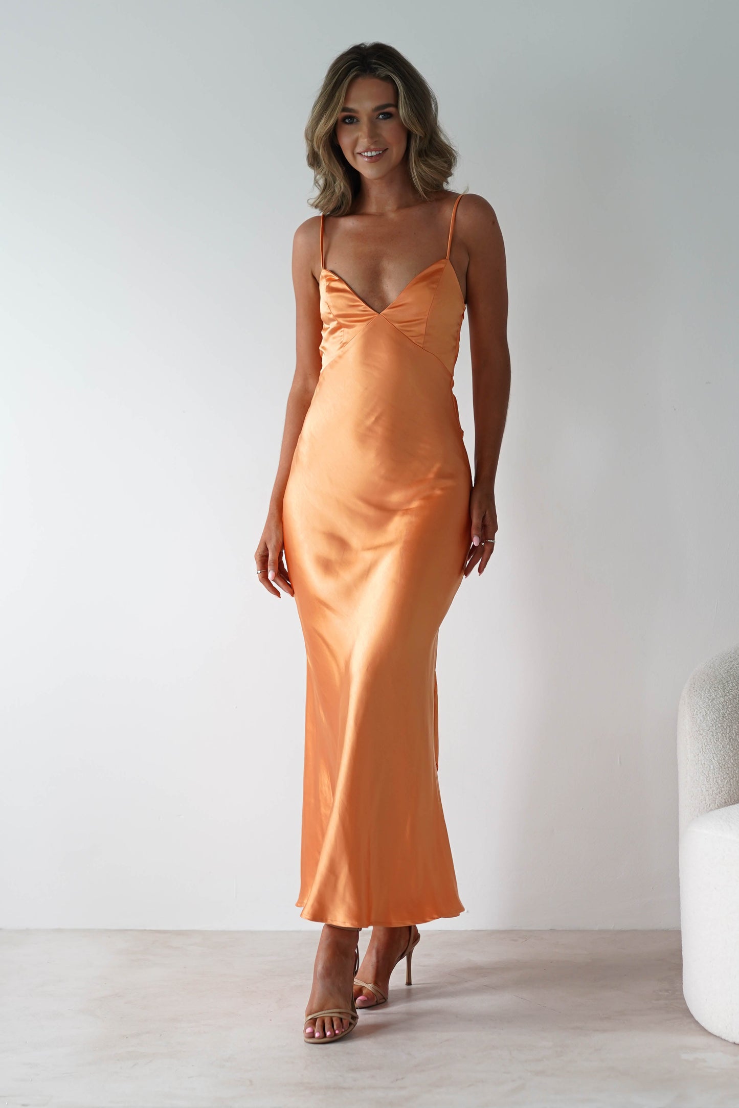 Hermie Silky Satin Maxi Dress 6