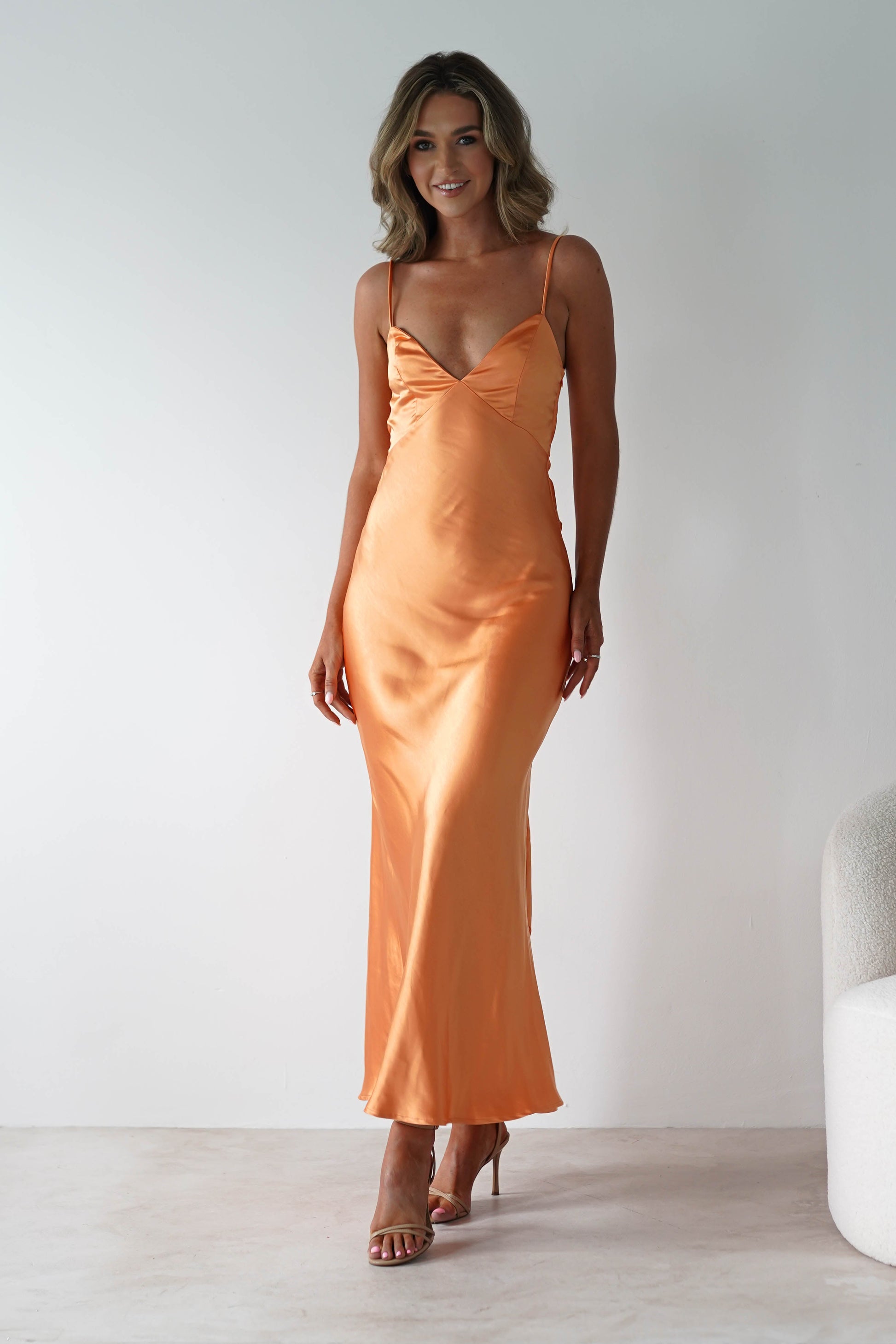 Hermie Silky Satin Maxi Dress 6
