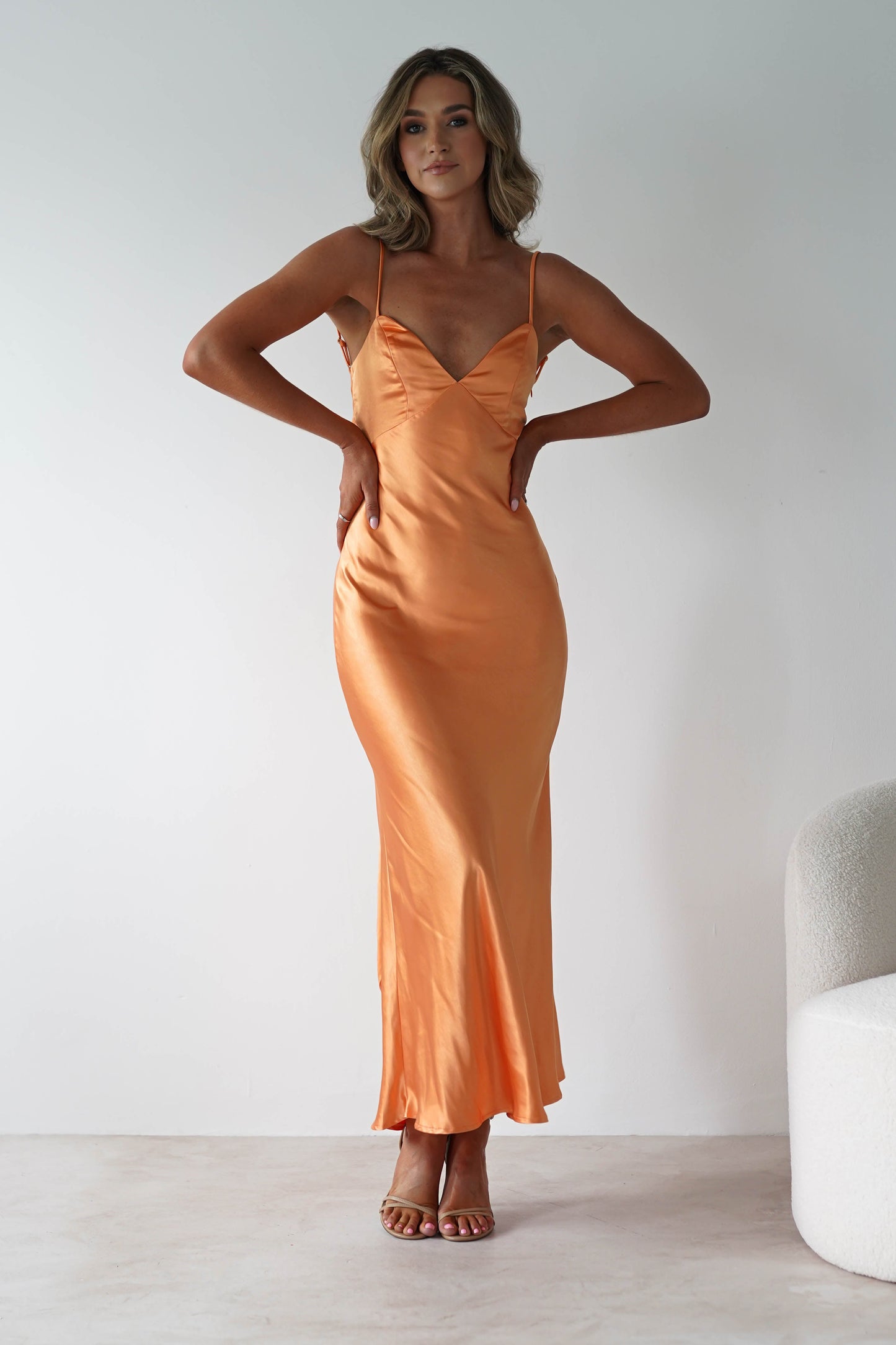 Hermie Silky Satin Maxi Dress 5