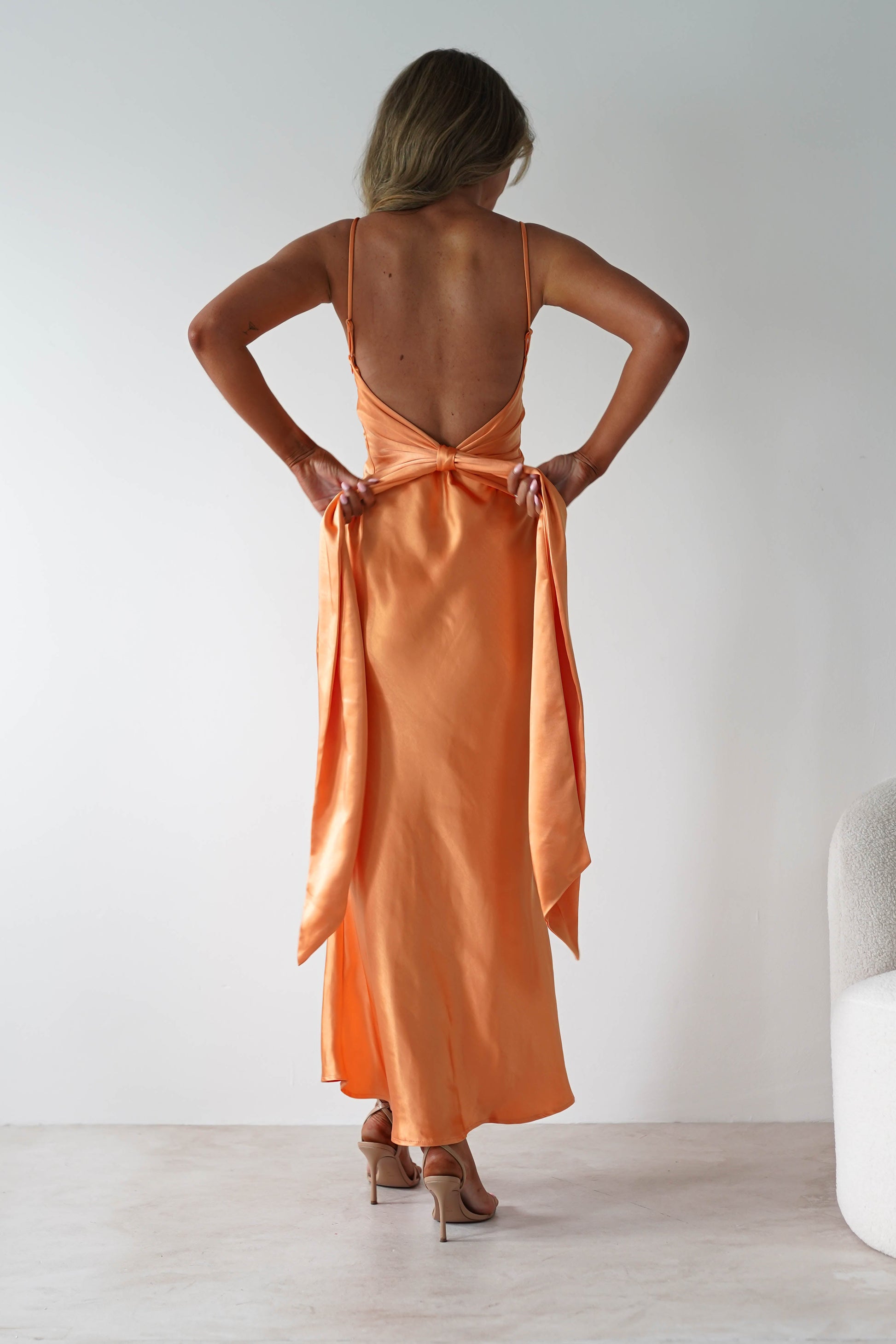 Hermie Silky Satin Maxi Dress 4