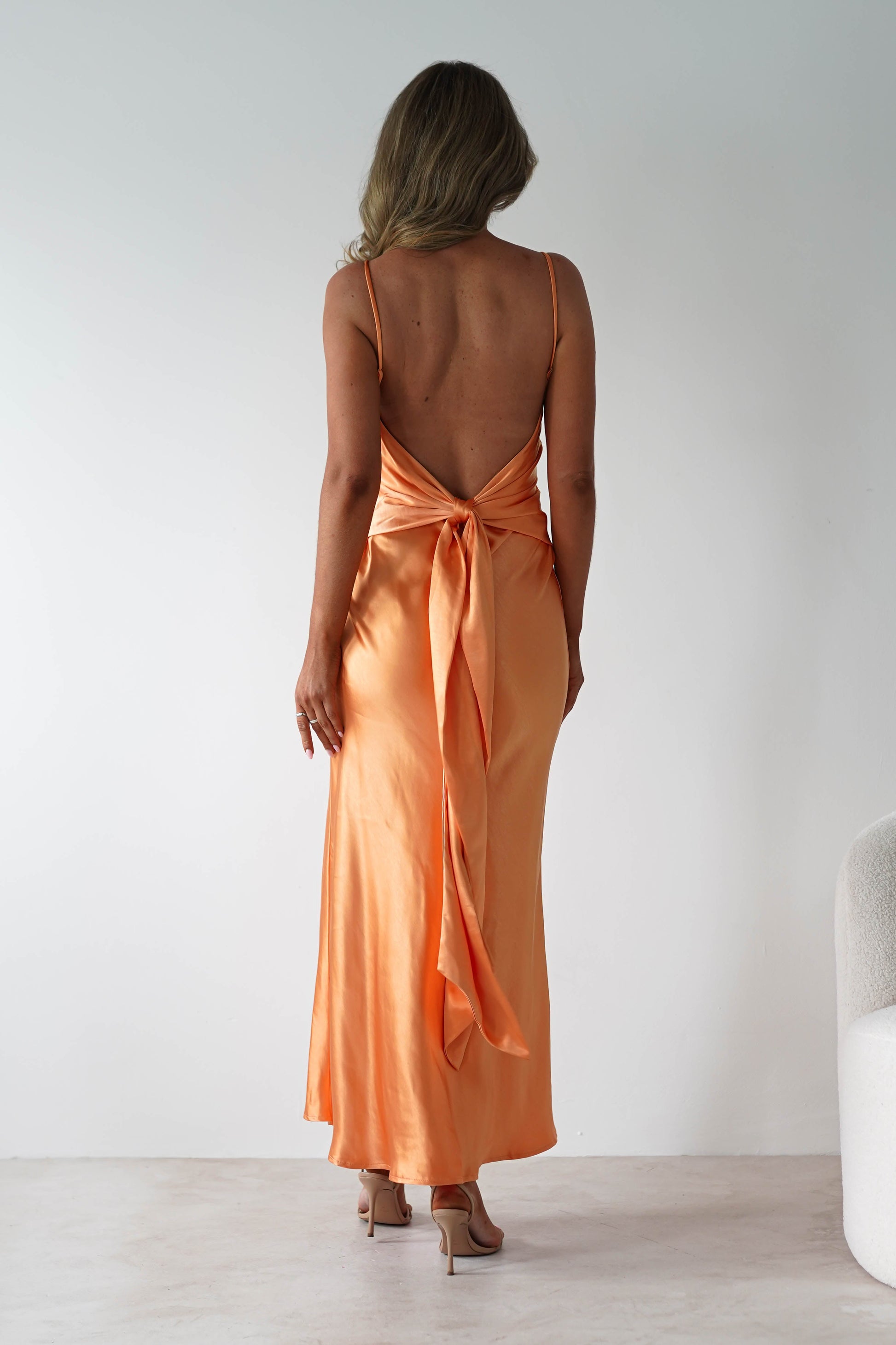 Hermie Silky Satin Maxi Dress 10