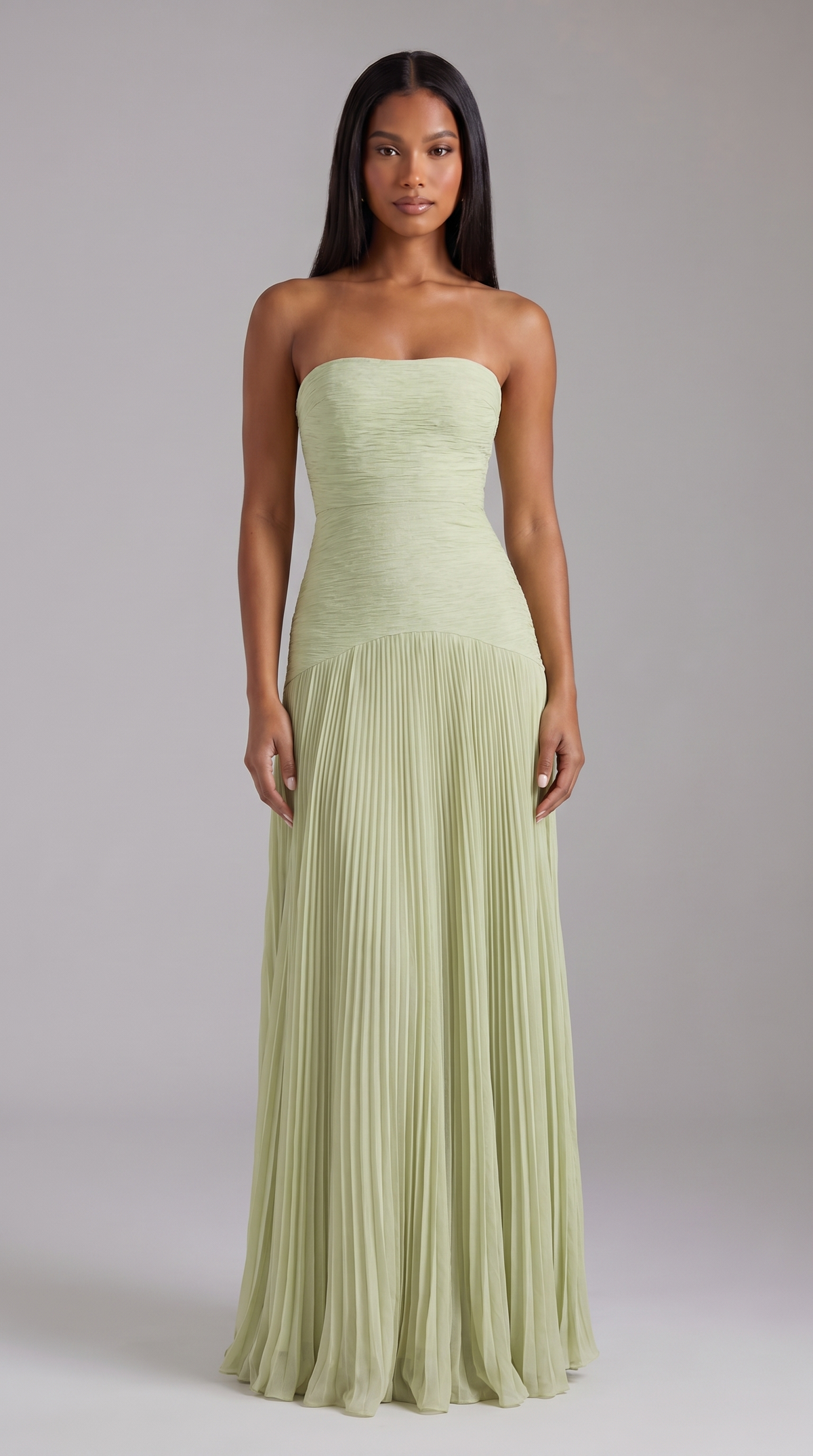 Evi Maxi Dress Sage Green 1