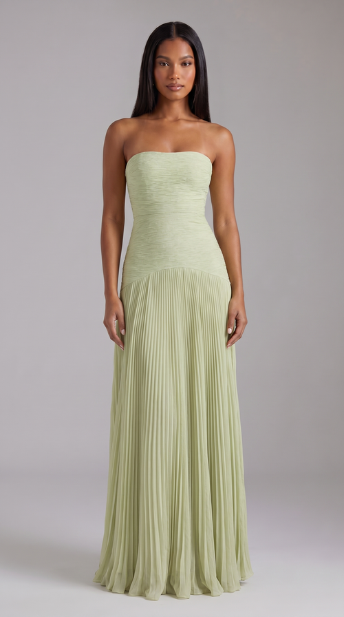 Evi Maxi Dress Sage Green 1