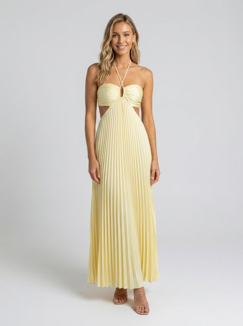 VALENCIA MAXI DRESS Golden Ivory 1