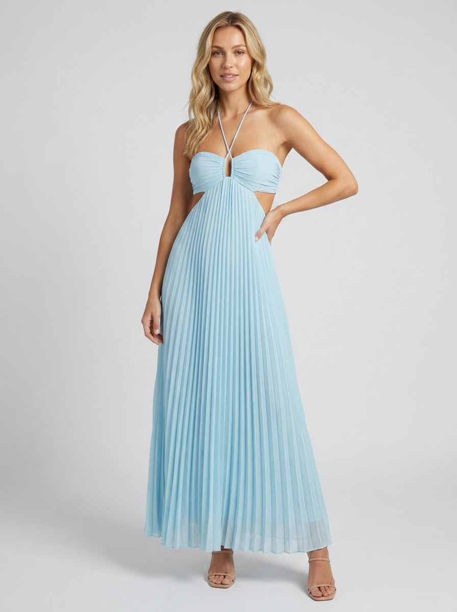 Valencia Maxi Dress Blue front