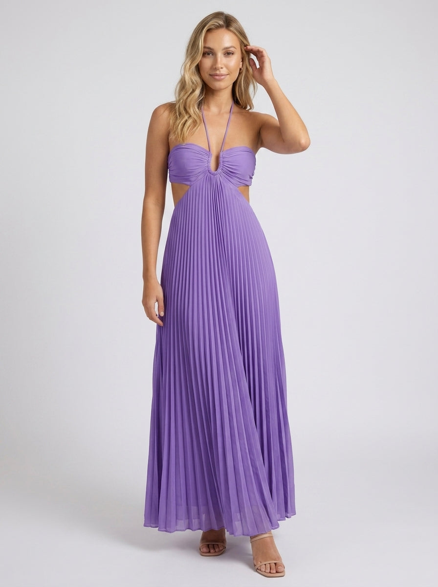 Valencia Maxi Dress Purple front