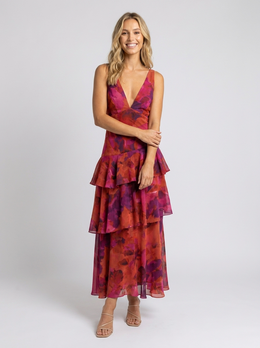 Elisa Dark Rose front