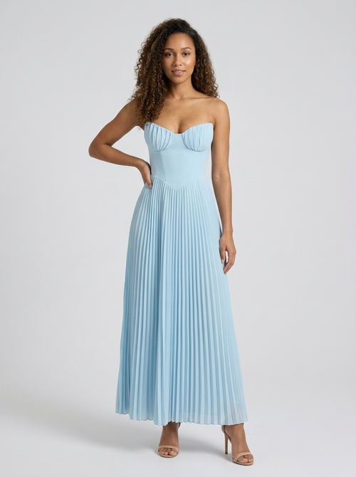 JANE MAXI DRESS Ocean Blue 1