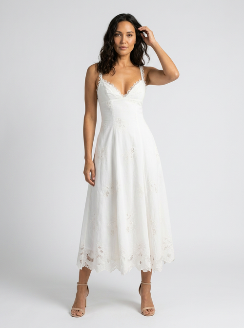 ROSETTA MAXI DRESS White 1