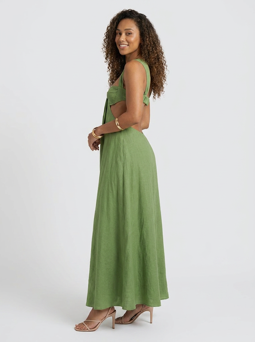 Olive Green back