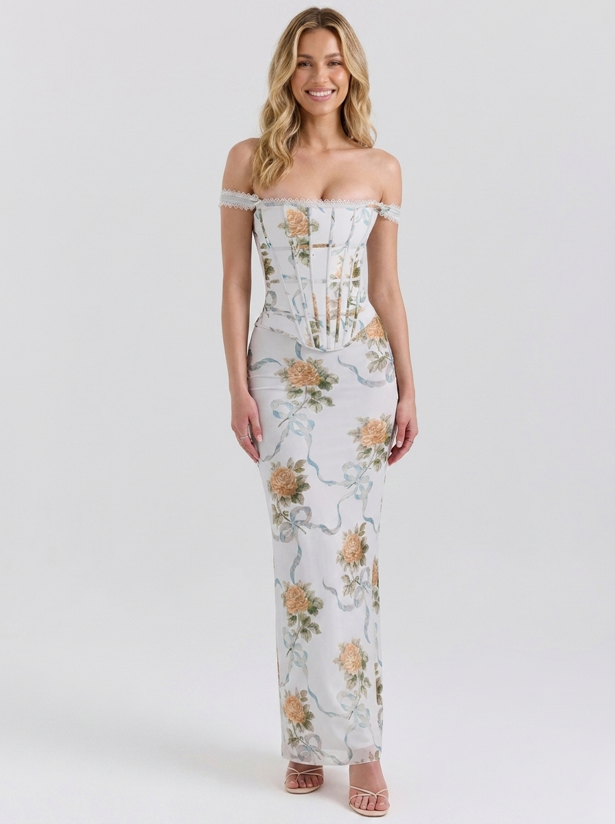 Blanc Floral back