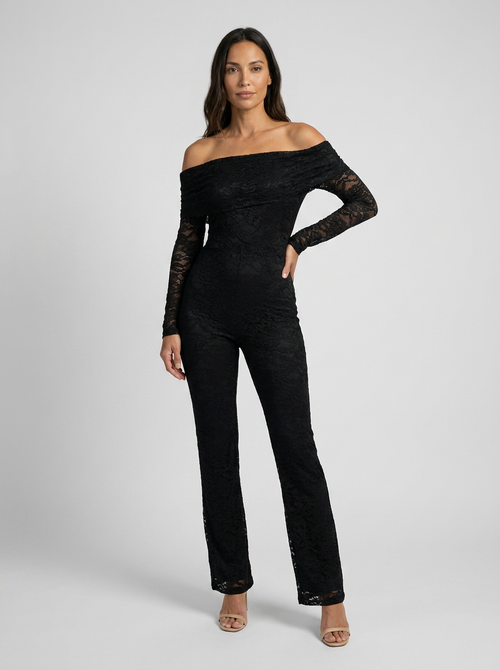 KATY LACE OFF-SHOULDER JUMPSUIT 1
