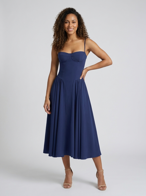 BEA MIDI DRESS Midnight Blue 1