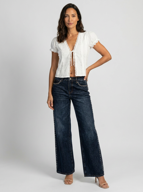 CLEMENTINE LACE TIE TOP 1