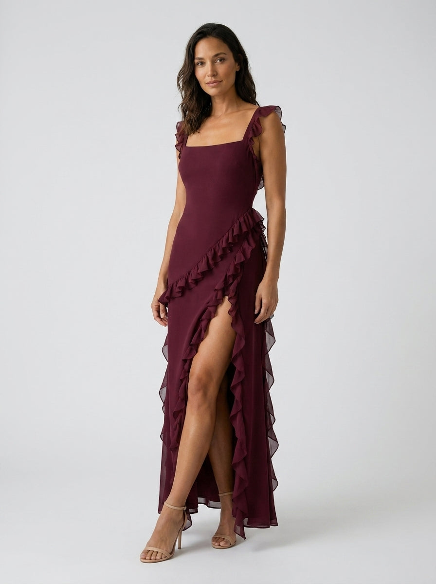 Burgundy back