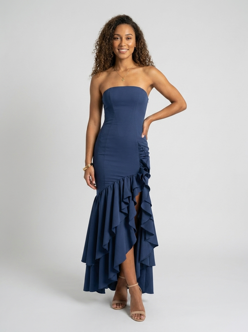 ANGELINA MAXI DRESS Blue 1