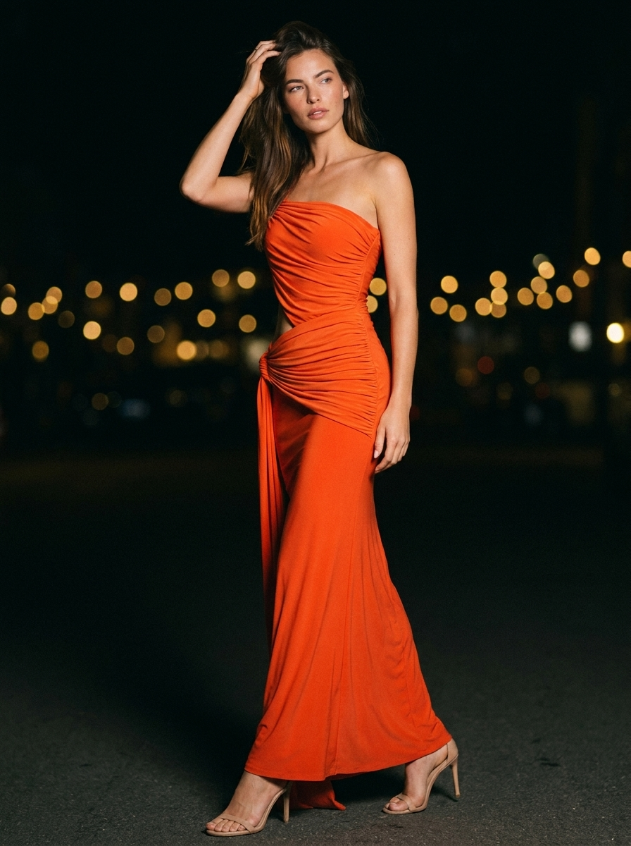 Diana Maxi Dress Orange 10