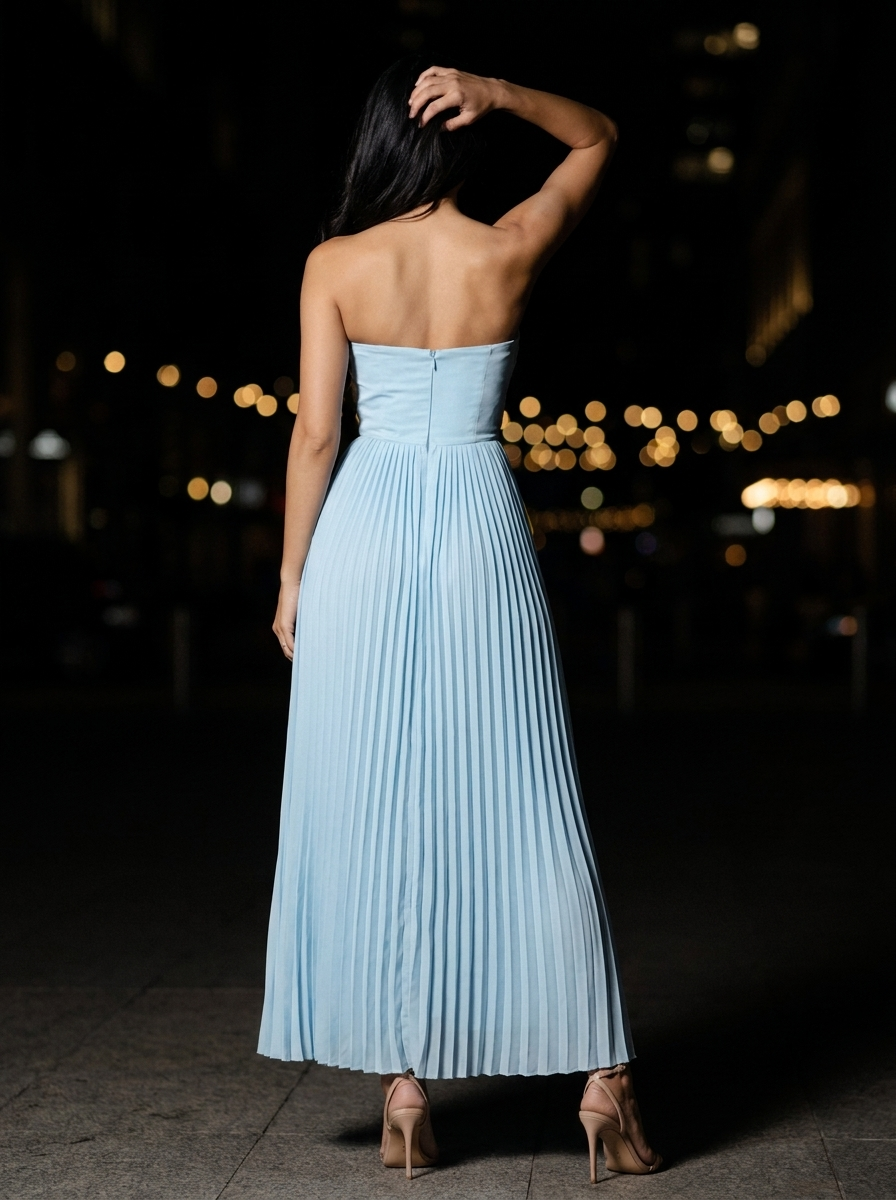 Jane Maxi Dress in Ocean Blue Ocean Blue 9