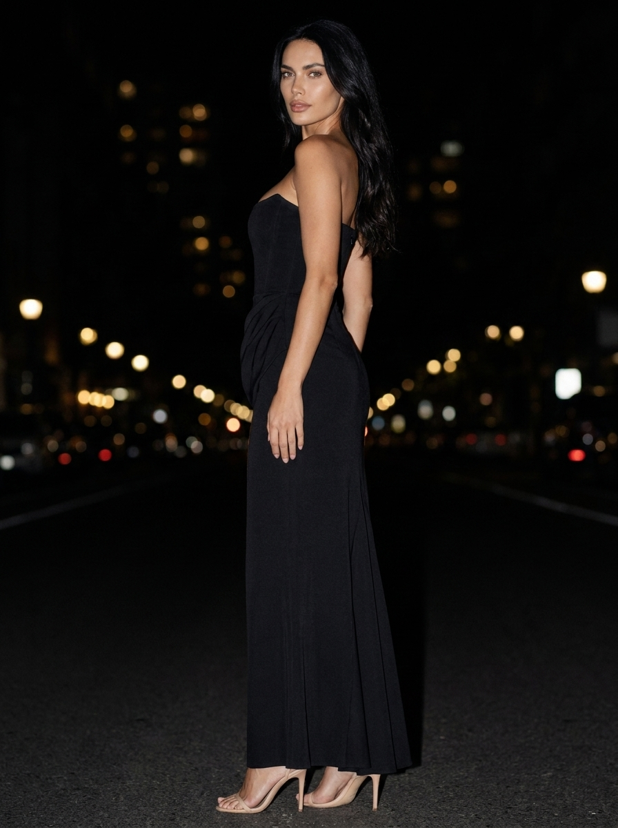 Kylie Satin Maxi Dress Red 7