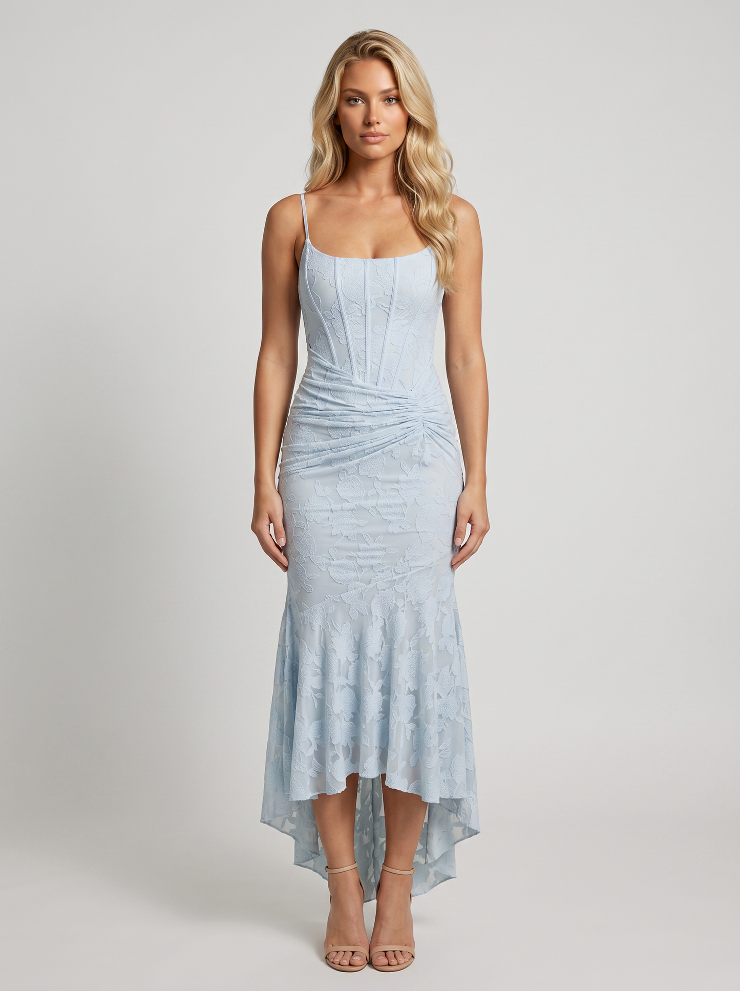 Elodie Maxi Dress Blue front