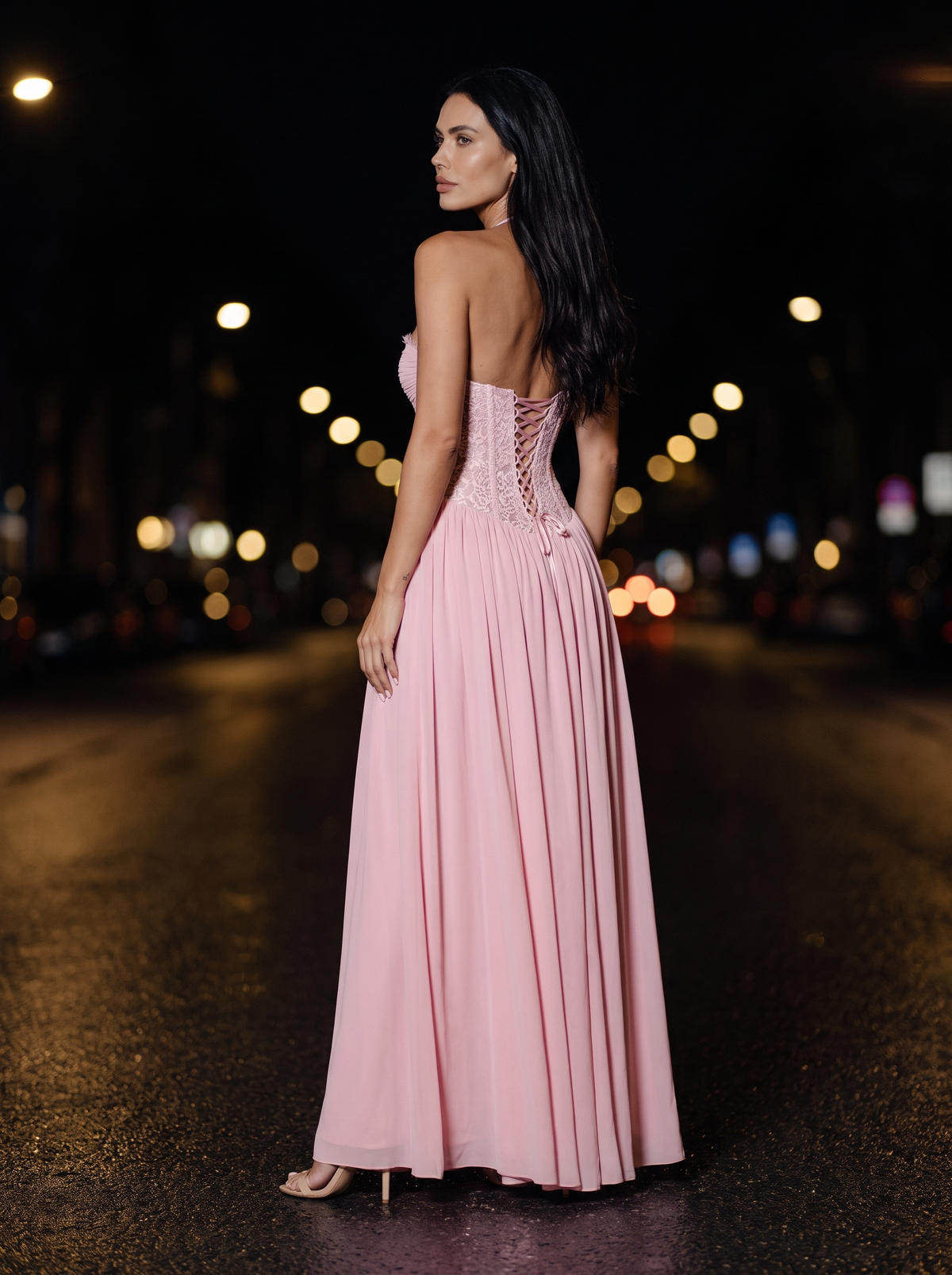 Aubrey Maxi Dress Pink 7