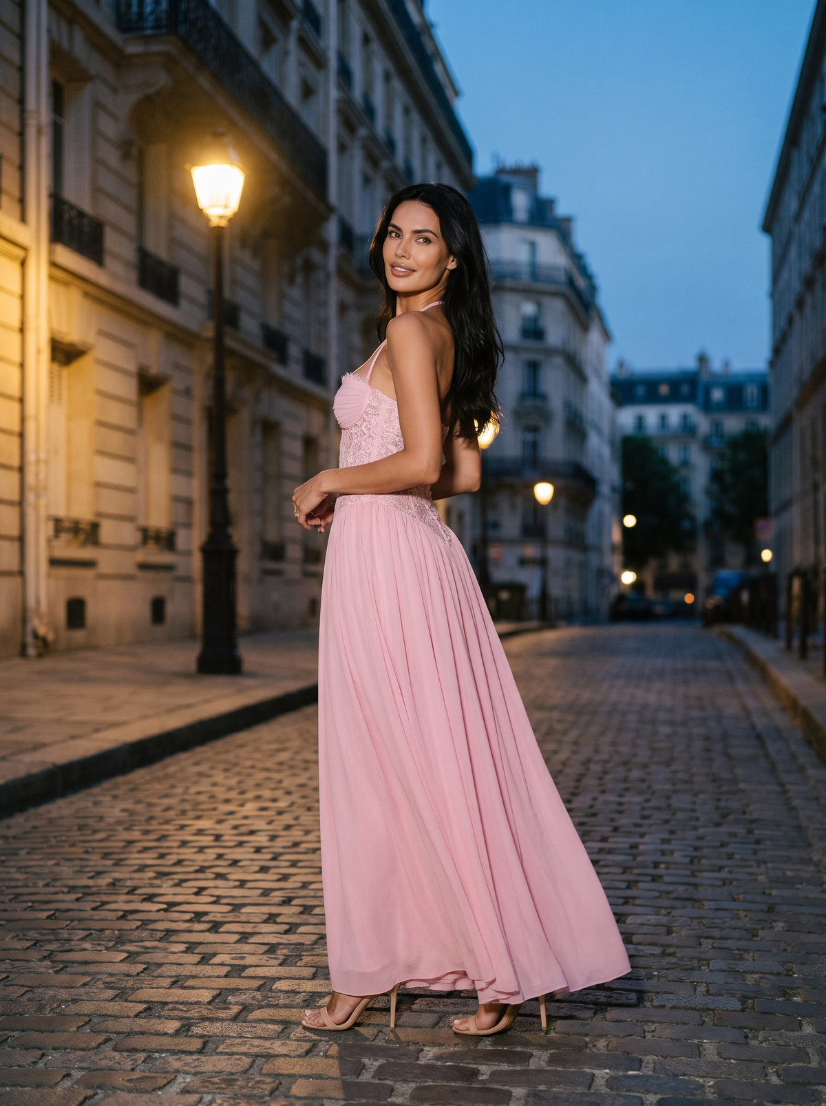 Aubrey Maxi Dress Pink 9