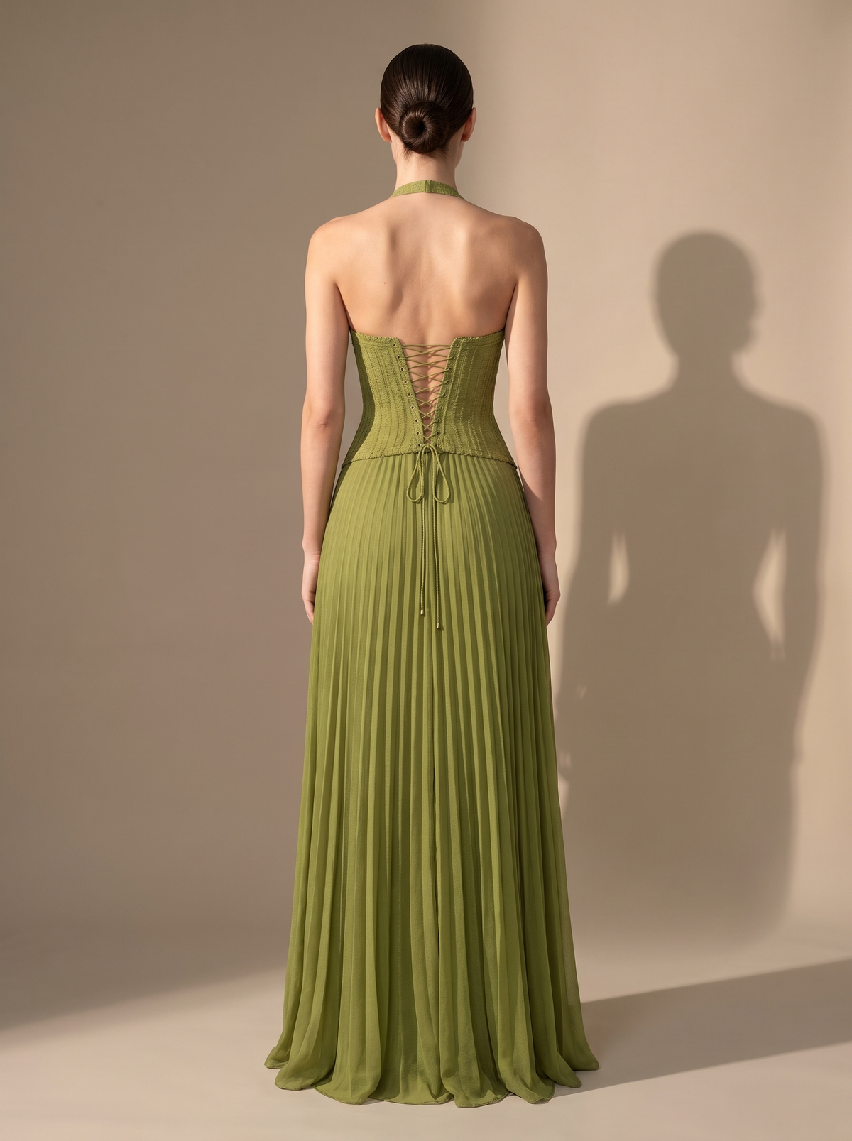 Aurora Satin Maxi Dress Pink 4