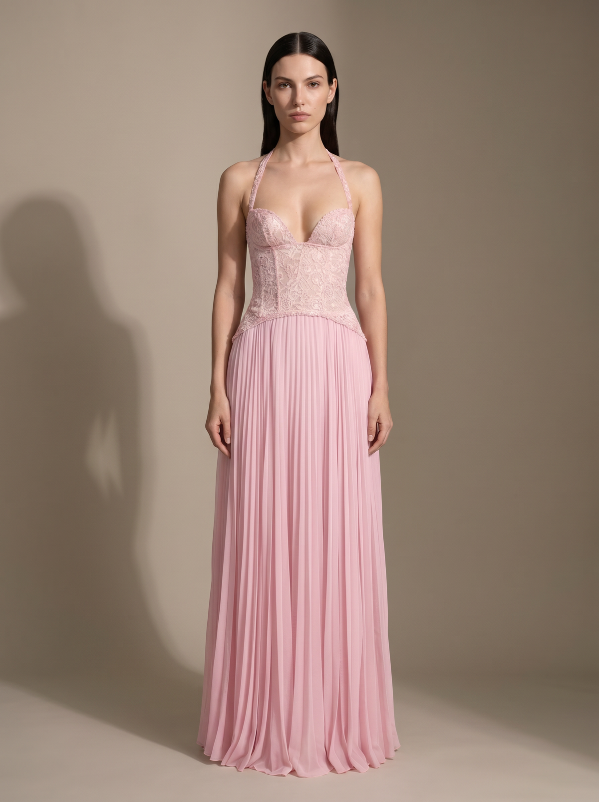 Aurora Satin Maxi Dress Green 7