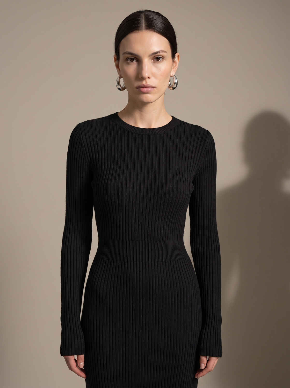 Rosalind Knit Maxi Dress Black 2