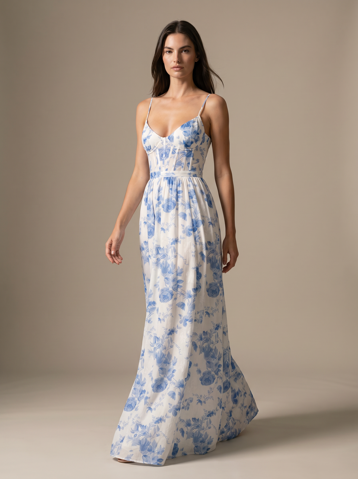 Amira Velvet Maxi Dress Dusty Rose 6