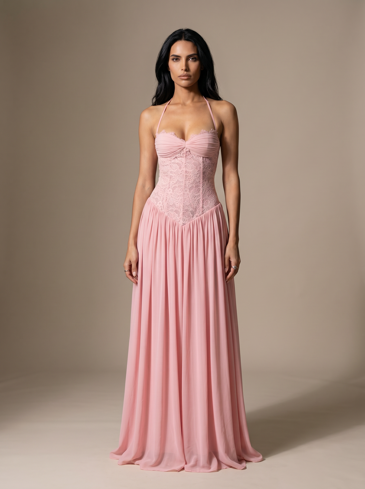 Aubrey Maxi Dress Pink 1