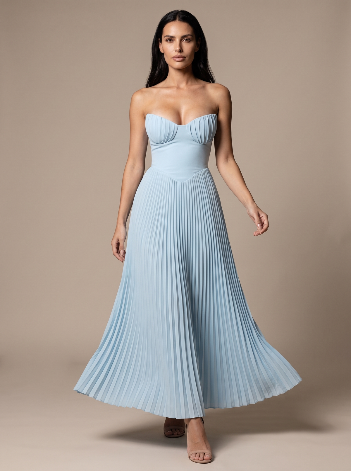 Jane Maxi Dress in Ocean Blue Berry 6