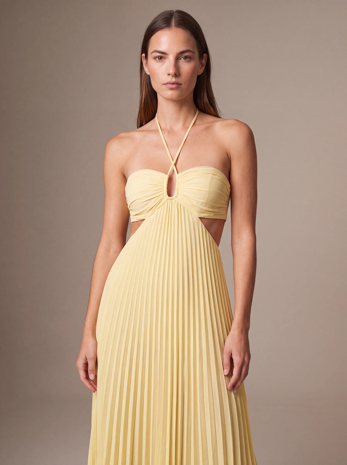Sienna Satin Maxi Dress Lavender Aura 2