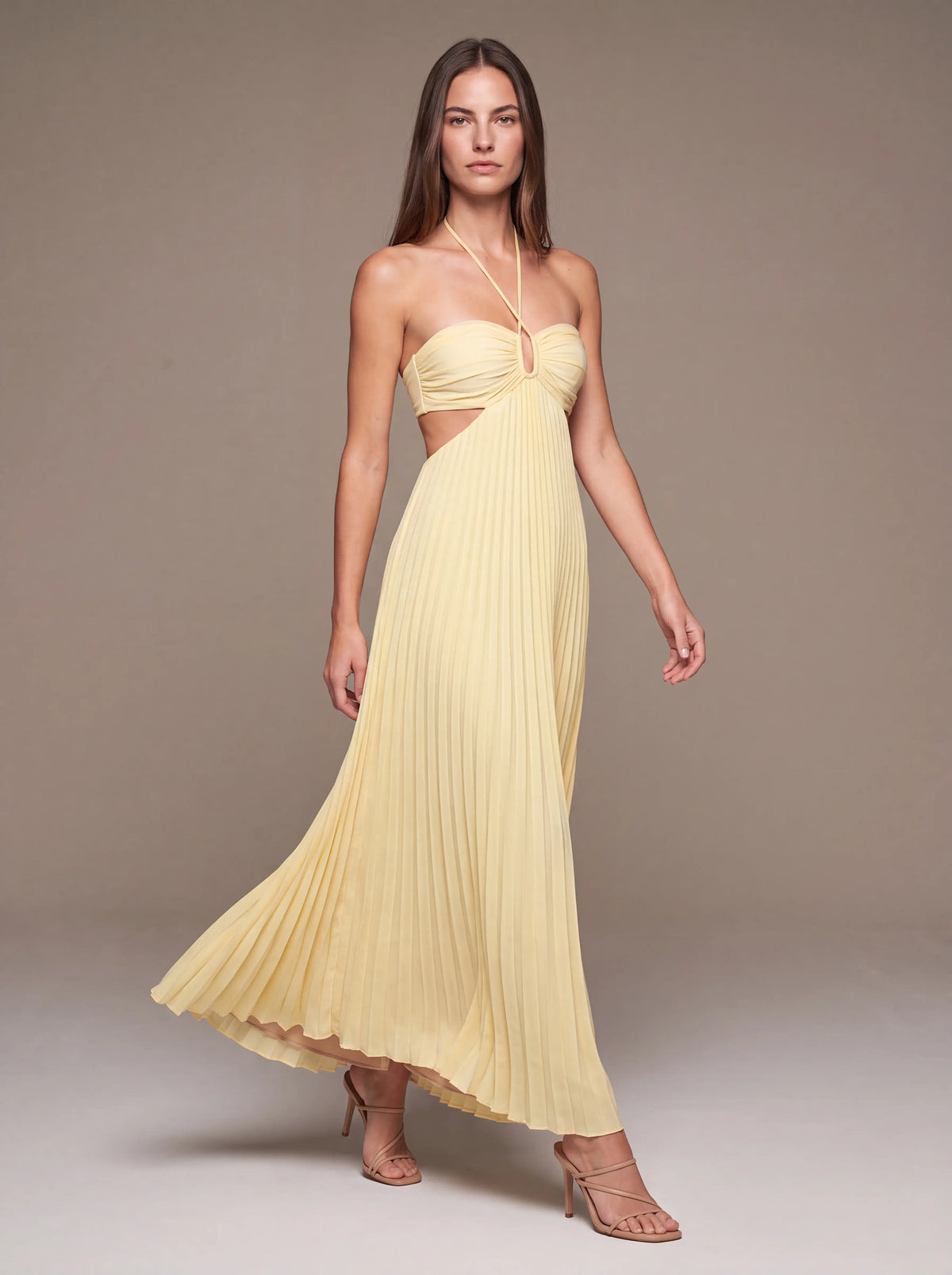 Sienna Satin Maxi Dress Lilac 5
