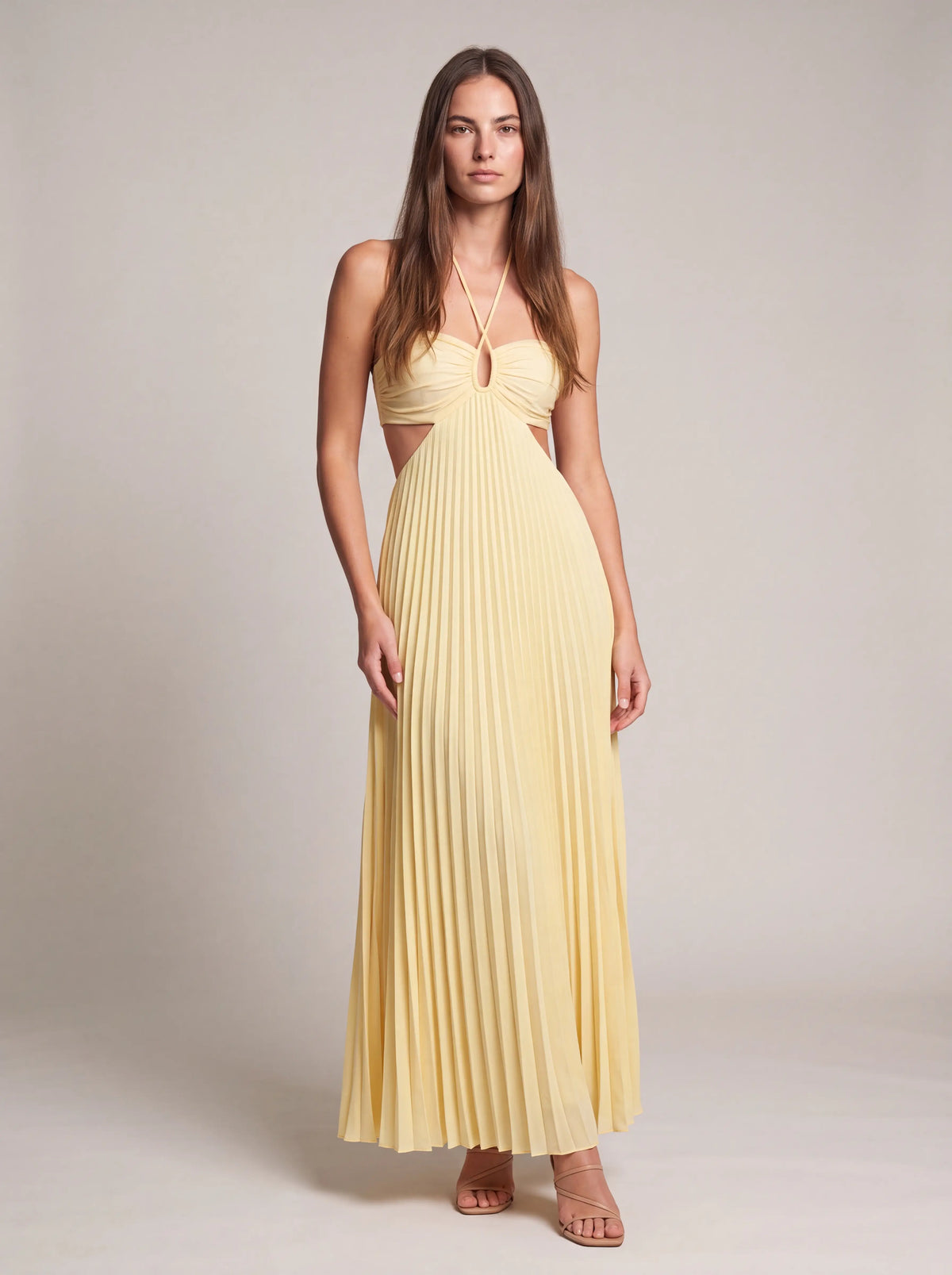Sienna Satin Maxi Dress Cocoa Satin 6