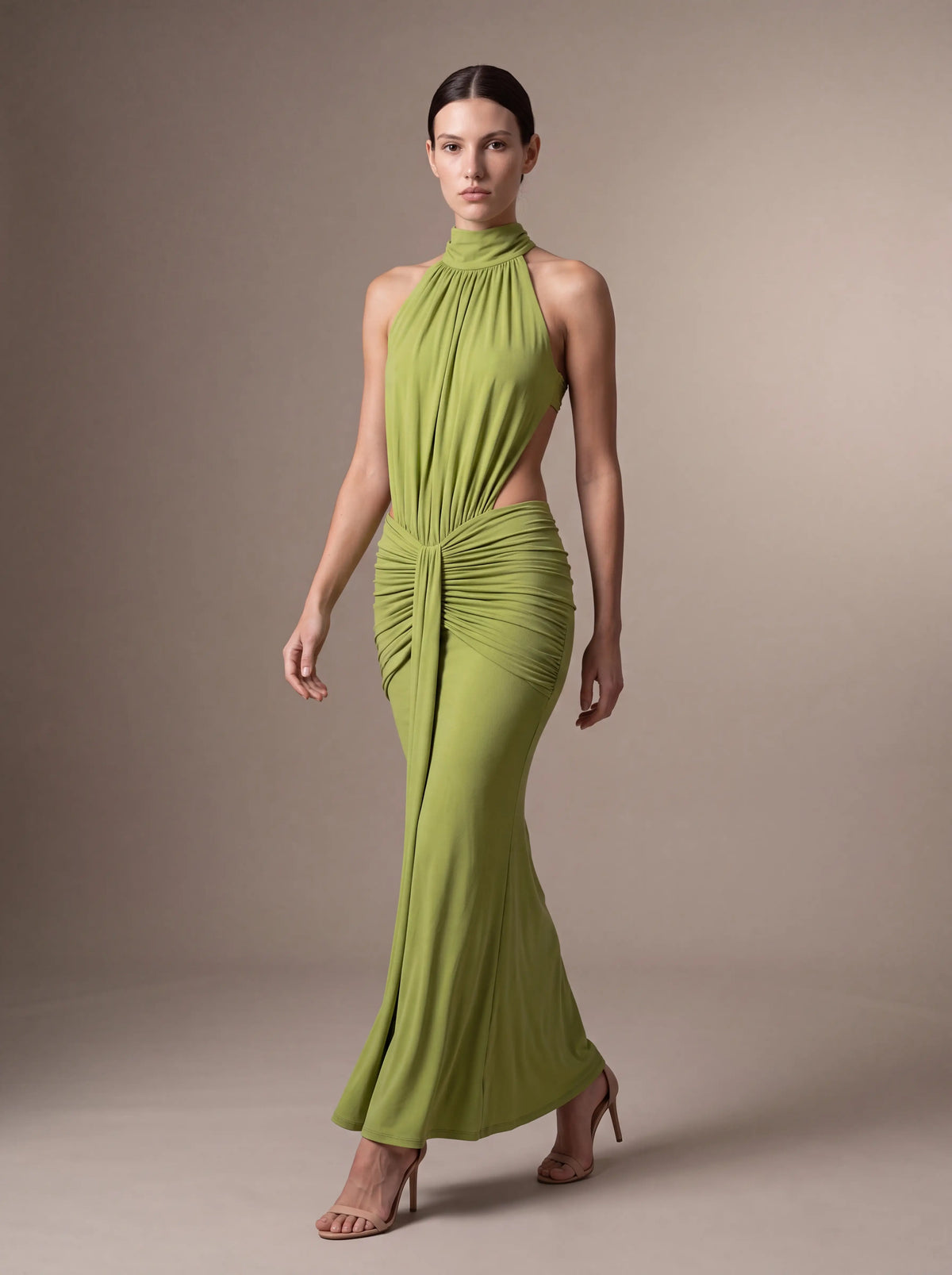 Clara Maxi Dress Green 2